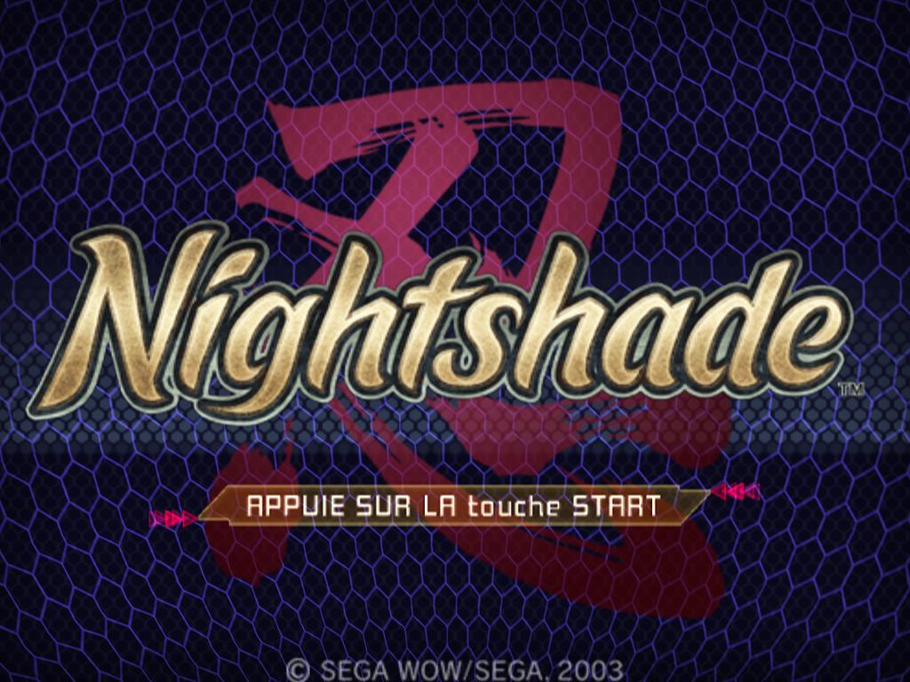 Nightshade — Title screen