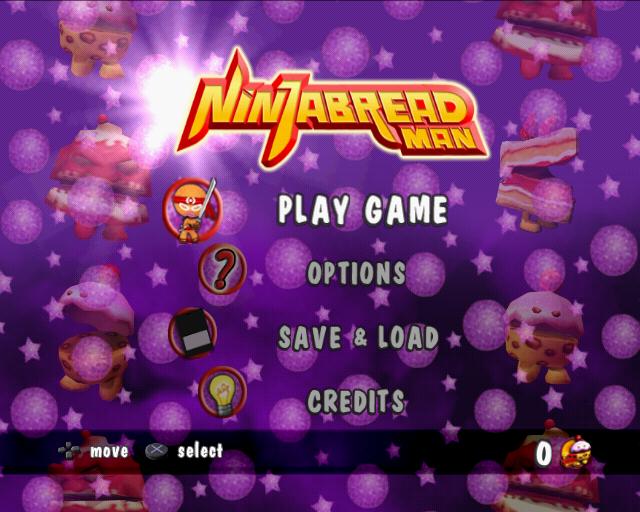 Ninjabread Man — Title screen