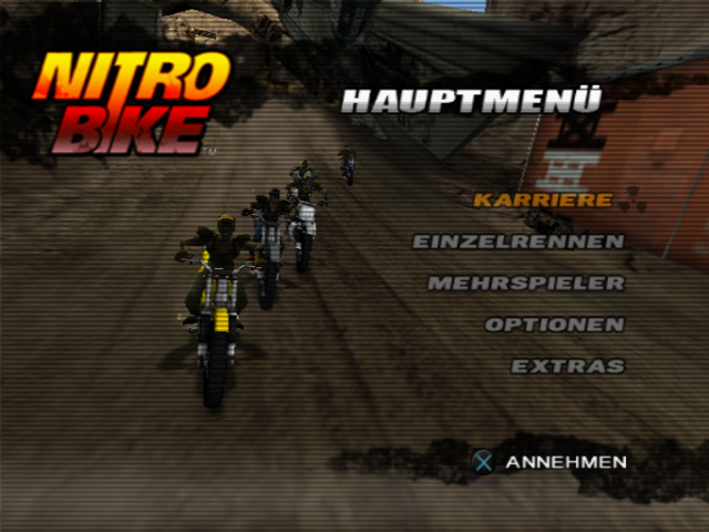 Nitrobike — Title screen