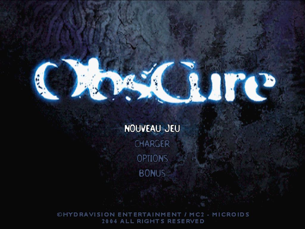 ObsCure — Title screen