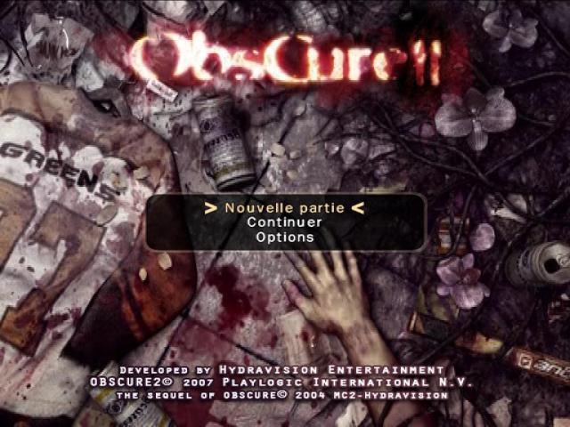 ObsCure : The Aftermath — Title screen