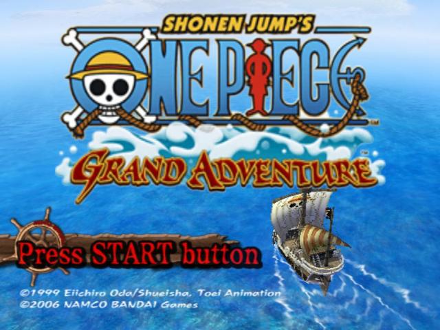 One Piece : Grand Adventure — Title screen