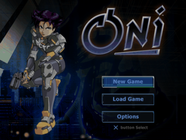 Oni — Title screen