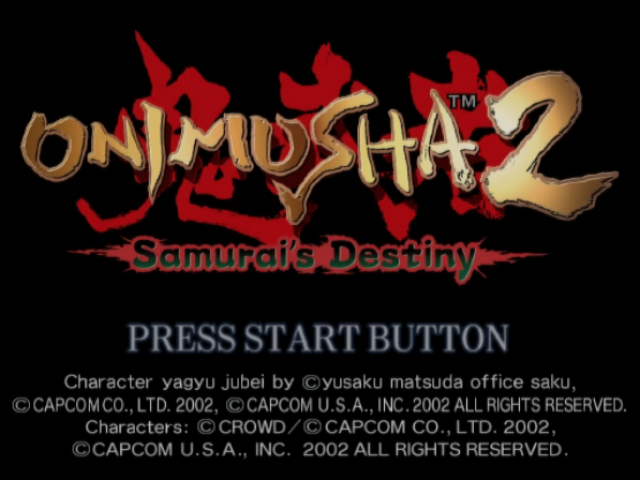 Onimusha 2 : Samurai's Destiny — Title screen
