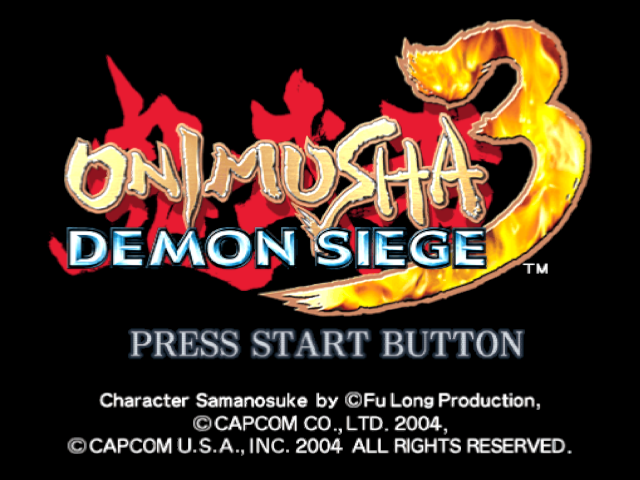 Onimusha 3 — Title screen