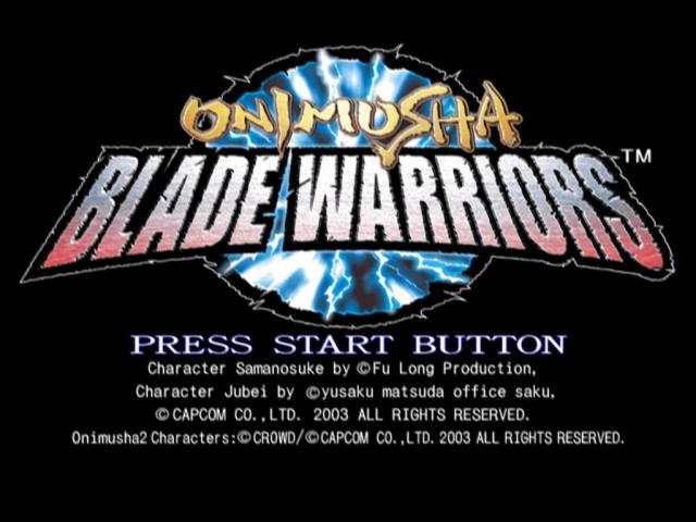 Onimusha : Blade Warriors — Title screen