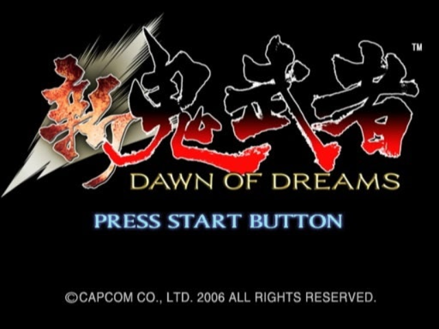 Onimusha : Dawn of Dreams — Title screen