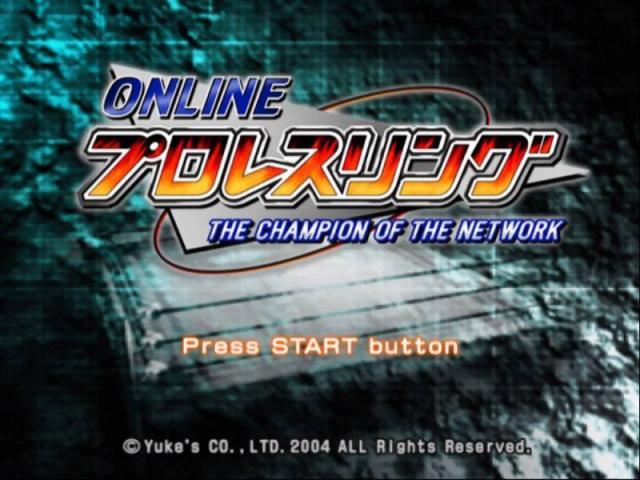 Online Pro Wrestling — Title screen