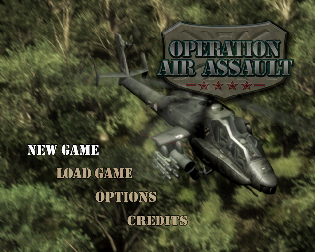 Operation Air Assault — Title screen