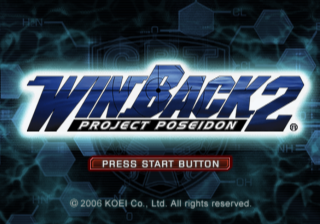 Operation WinBack 2 : Project Poseidon — Title screen