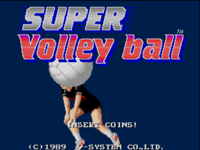 Oretachi Geesen Zoku : Super Volleyball — Title screen