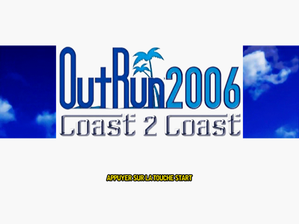 OutRun 2006 : Coast 2 Coast — Title screen