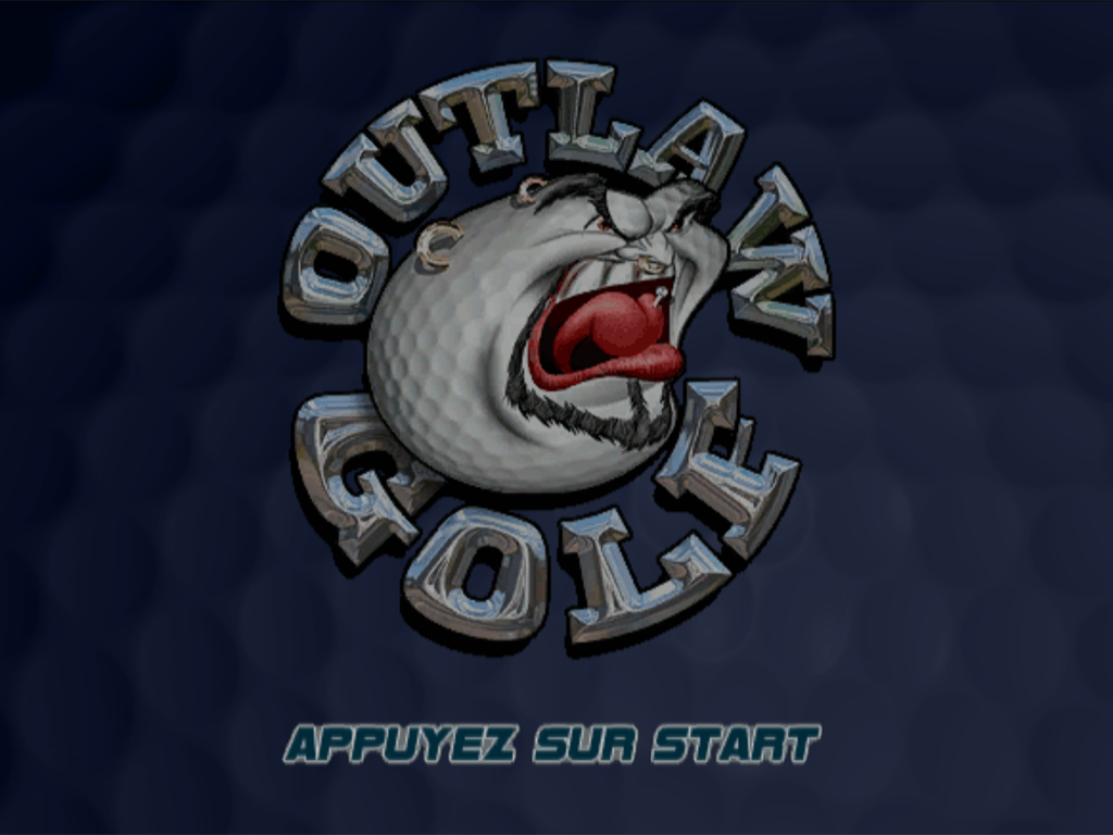 Outlaw Golf — Title screen