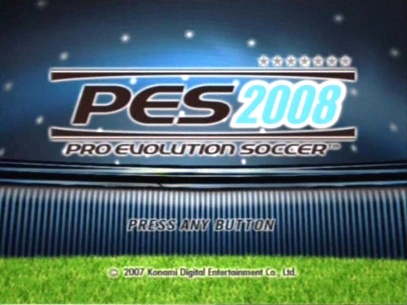PES 2008 : Pro Evolution Soccer — Title screen