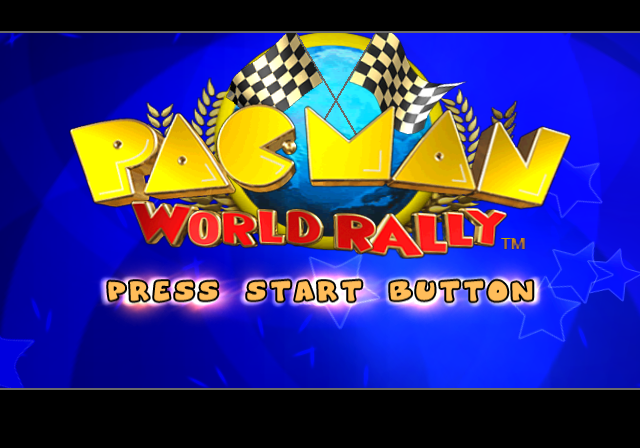Pac-Man Rally — Title screen