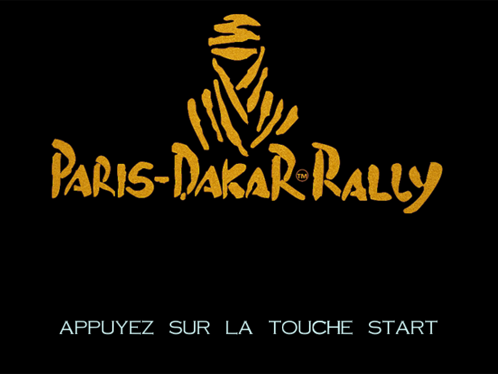 Paris-Dakar Rally — Title screen