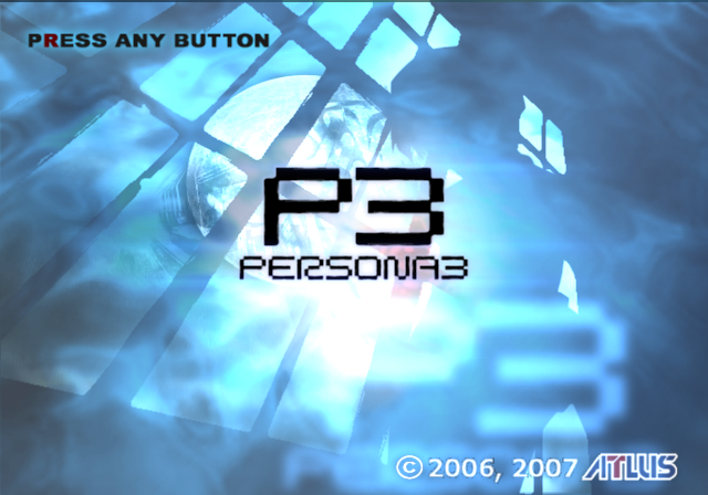 Persona 3 — Title screen