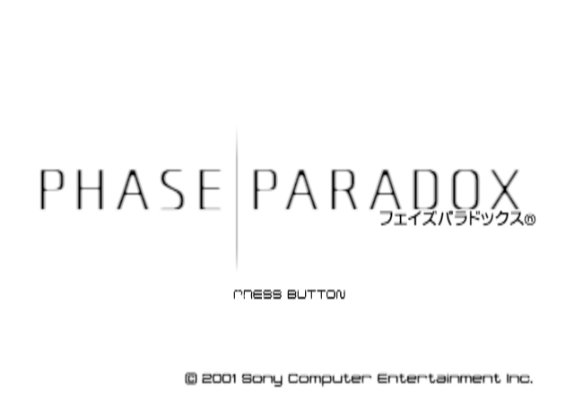Phase Paradox — Title screen