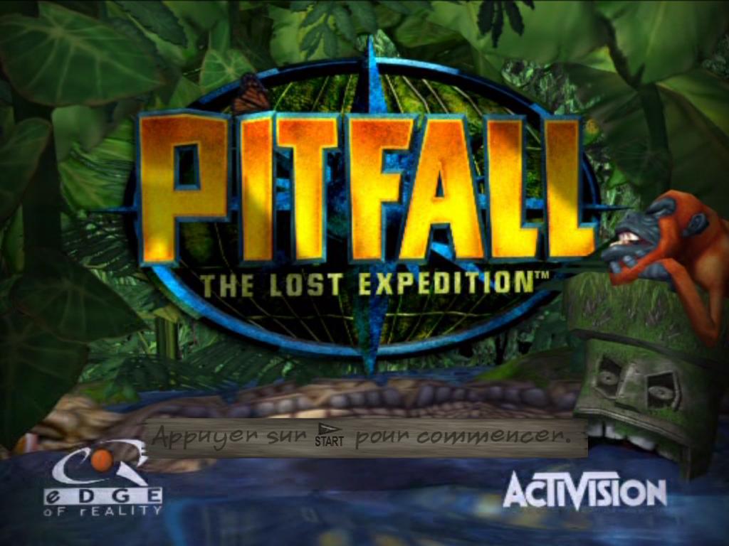 Pitfall : The Lost Expedition — Title screen