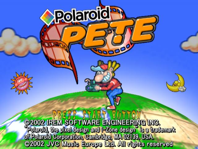 Polaroid Pete — Title screen