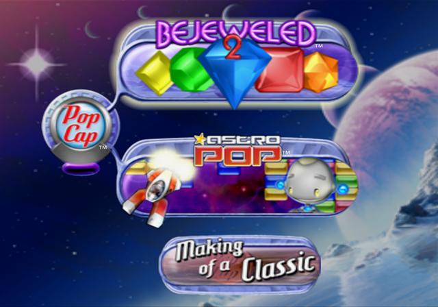 PopCap Hits! Vol. 1 — Title screen