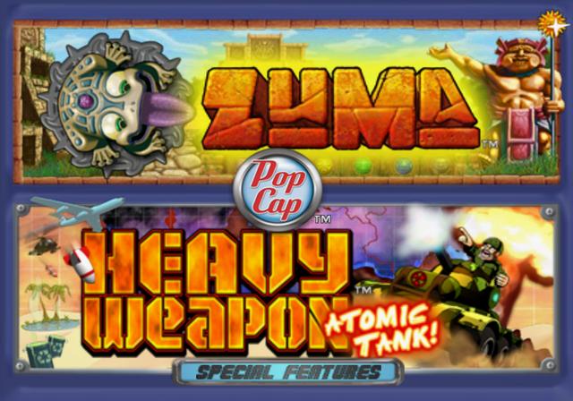 PopCap Hits! Vol. 2 — Title screen