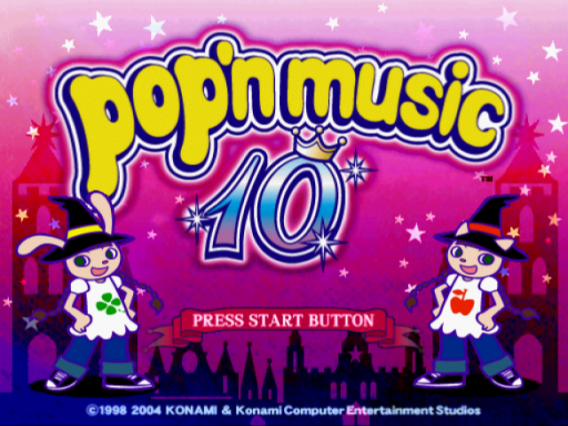 Pop'n Music 10 — Title screen