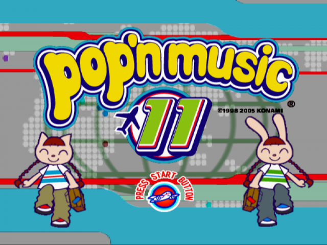 Pop'n Music 11 — Title screen