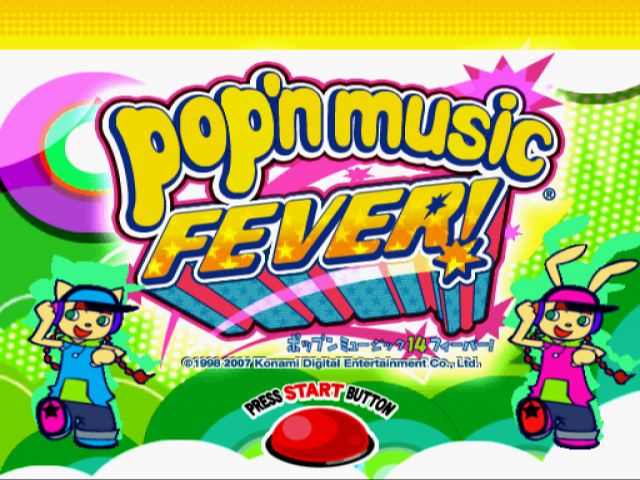 Pop'n Music 14 : Fever! — Title screen