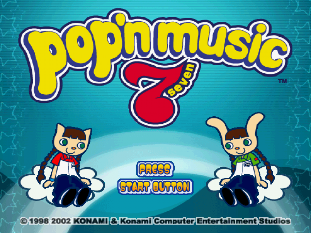 Pop'n Music 7 — Title screen
