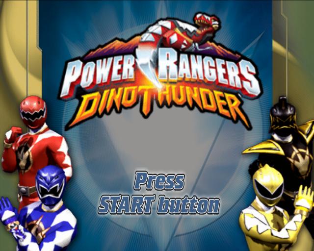 Power Rangers : Dino Thunder — Title screen
