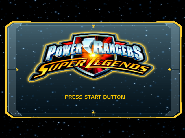 Power Rangers : Super Legends — Title screen