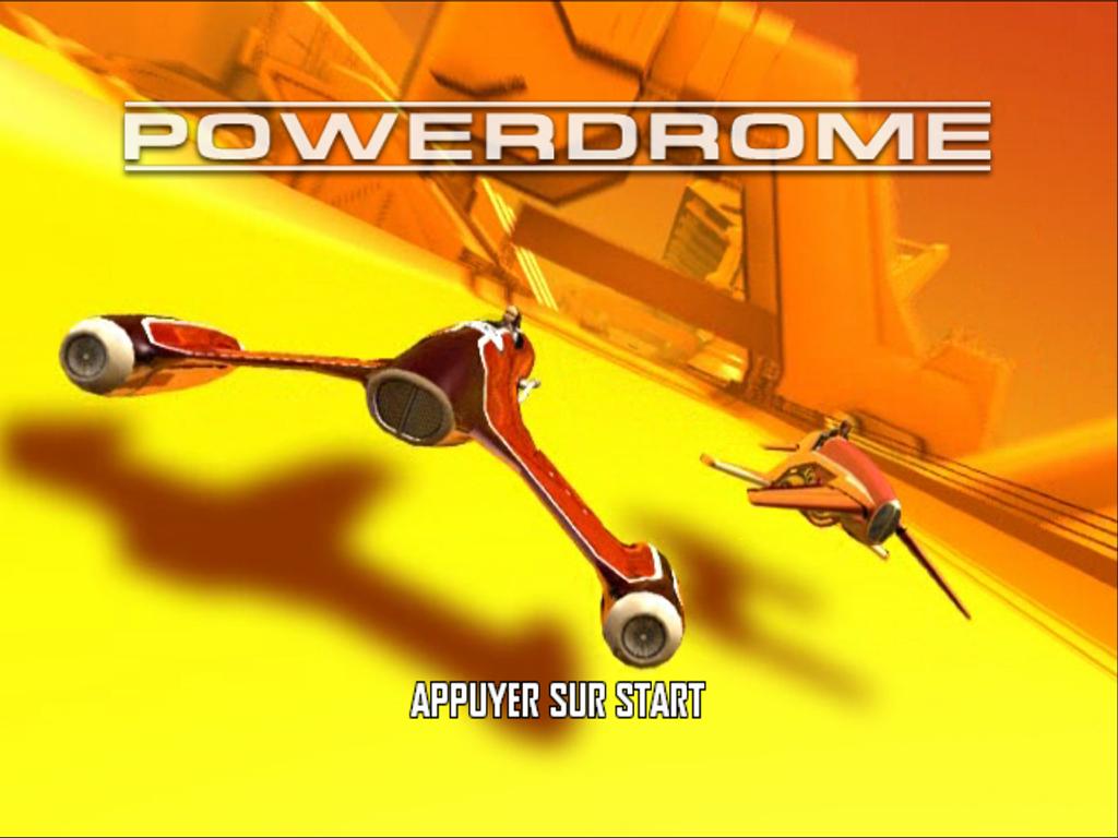 Powerdrome — Title screen