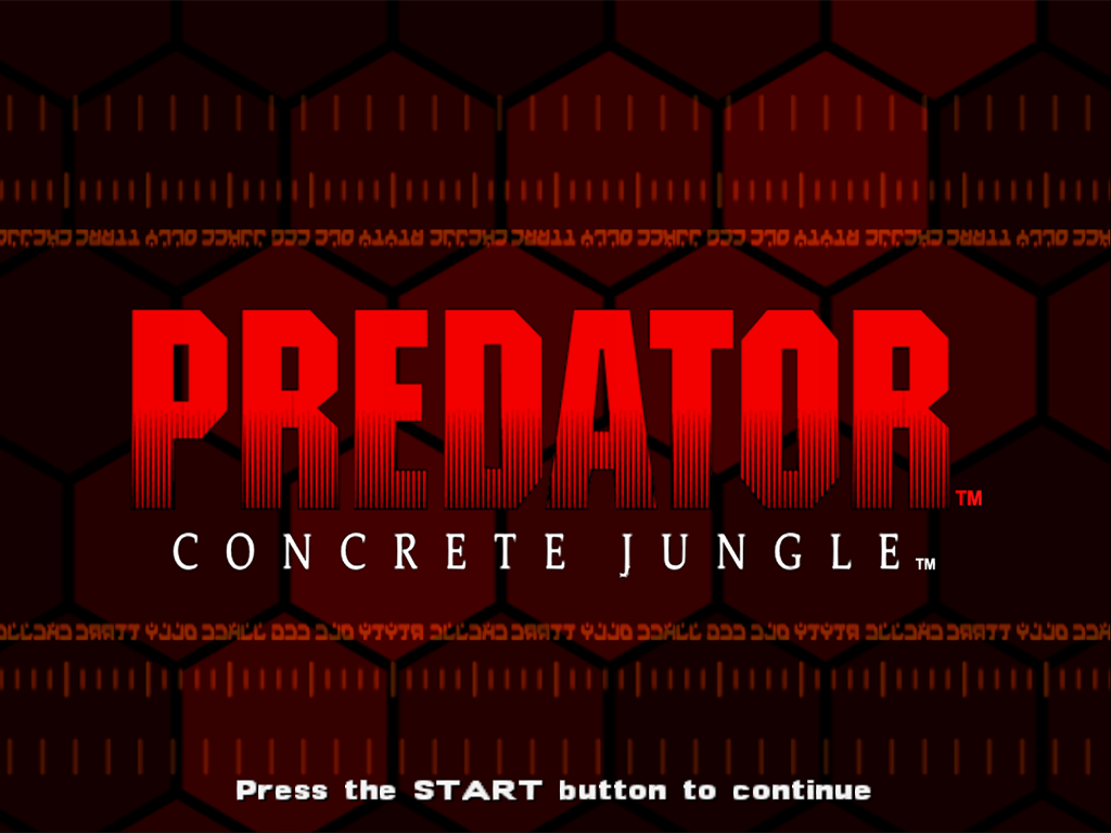 Predator : Concrete Jungle — Title screen