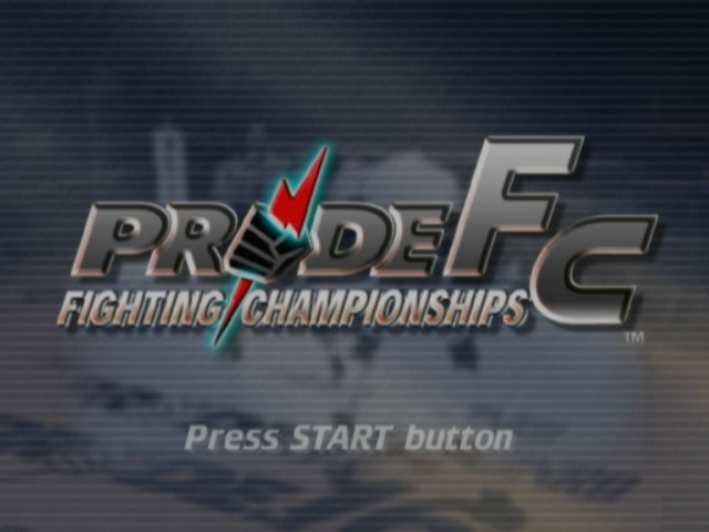 Pride FC : Fighting Championships — Title screen