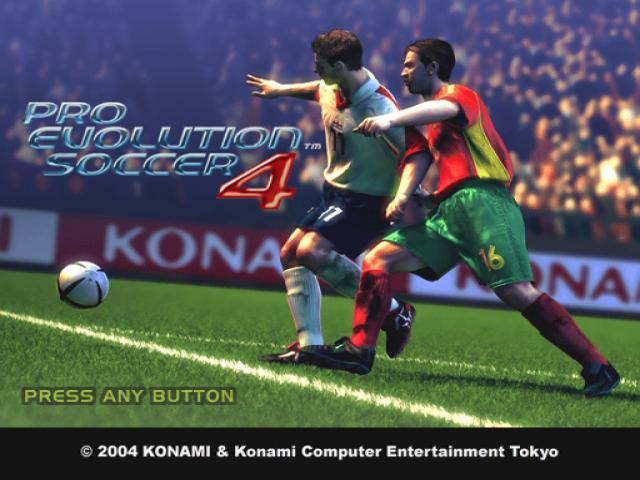 Pro Evolution Soccer 4 — Title screen