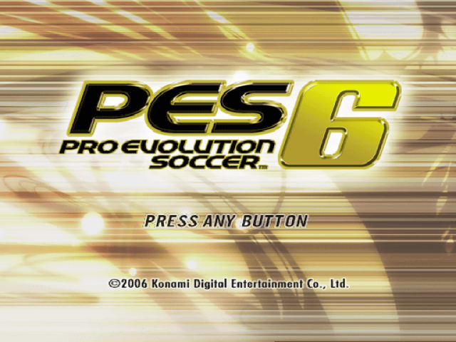 Pro Evolution Soccer 6 — Title screen