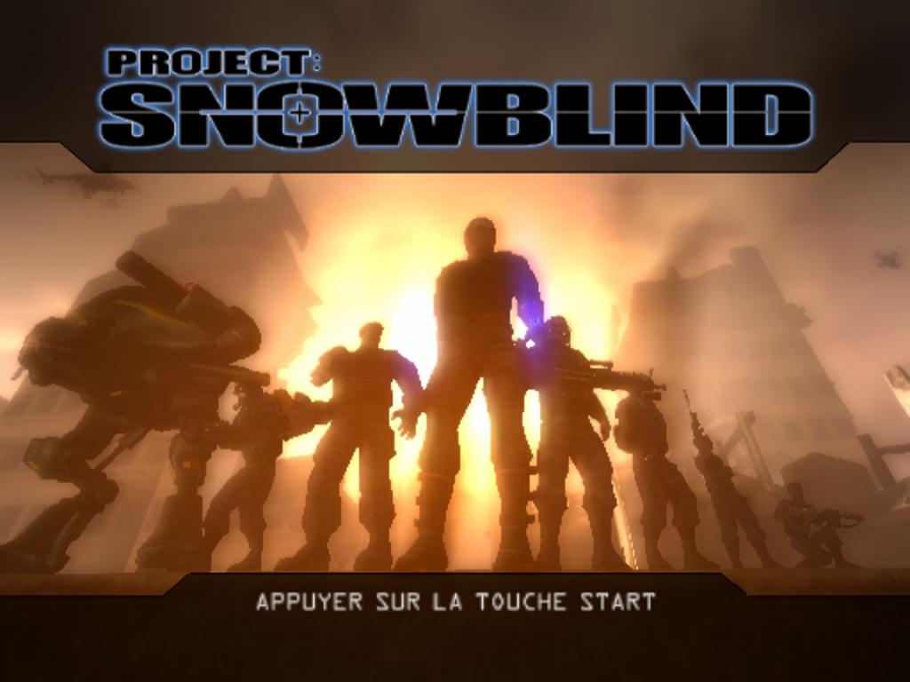 Project : Snowblind — Title screen