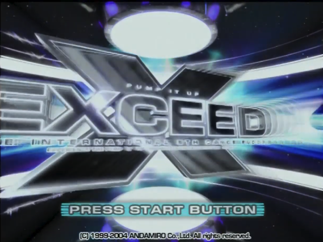 Pump It Up : Exceed — Title screen