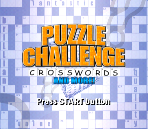 Puzzle Challenge : Crosswords and More! — Title screen
