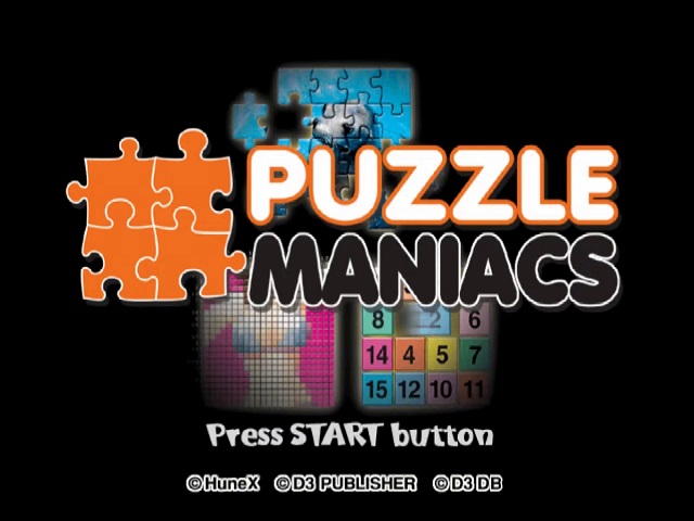 Puzzle Maniacs — Title screen