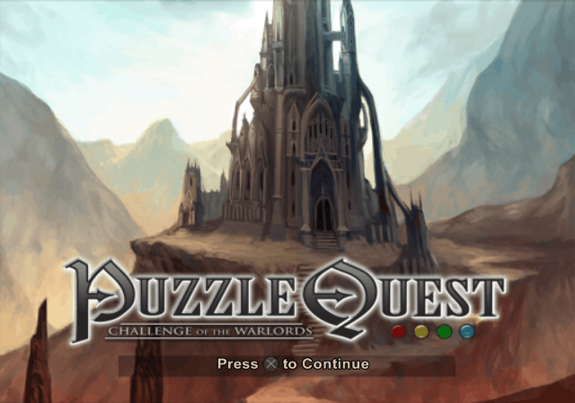 Puzzle Quest : Challenge of the Warlords — Title screen