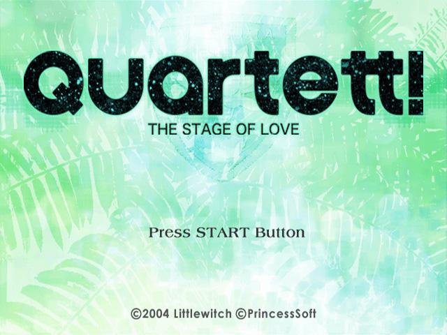 Quartett! The Stage of Love — Title screen