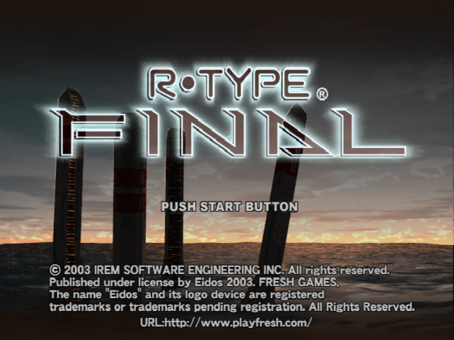 R-Type Final — Title screen