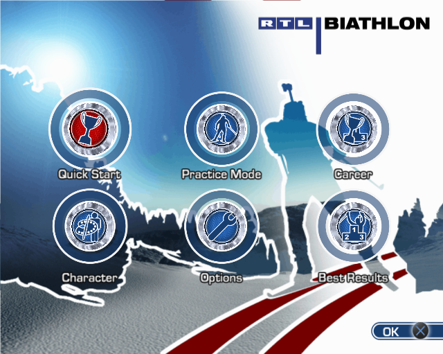 RTL Biathlon 2009 — Title screen
