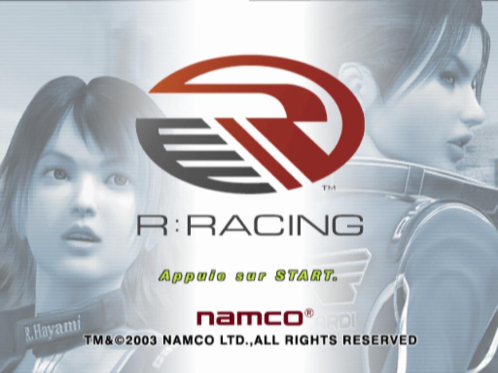 R : Racing — Title screen