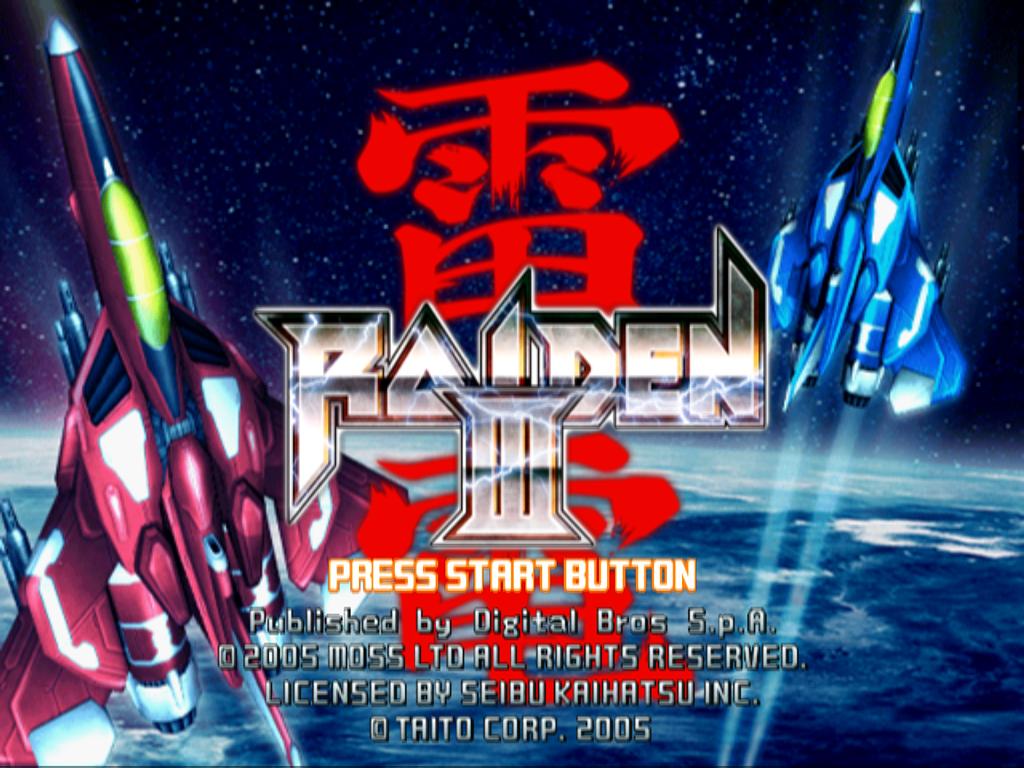 Raiden III — Title screen