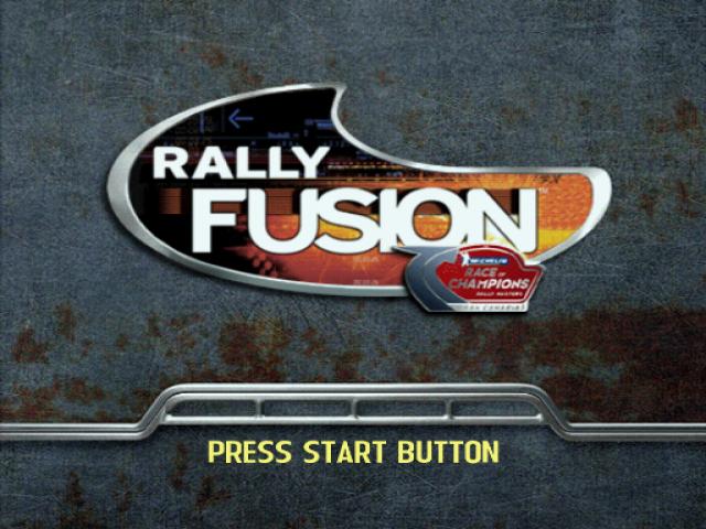 Rally Fusion : Race of Champions — Title screen