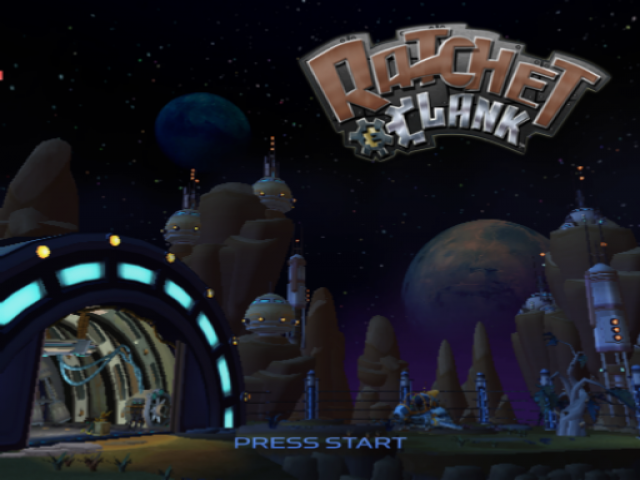 Ratchet & Clank — Title screen