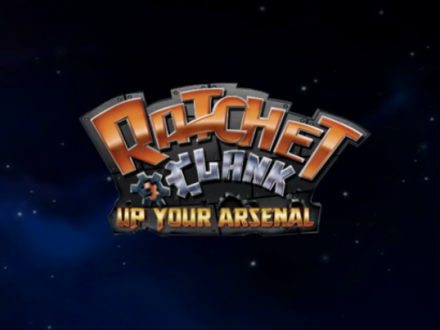 Ratchet & Clank : Up Your Arsenal — Title screen